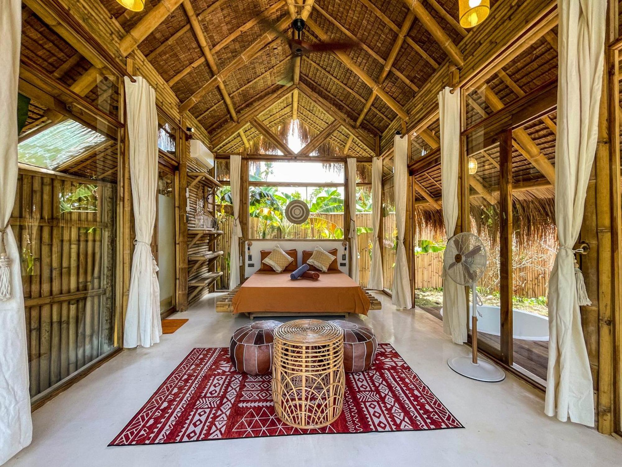 The Bamboo Houses - Tropical Garden & Empty Beach General Luna  Εξωτερικό φωτογραφία
